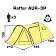 Палатка Raffer Aura-III (185+190)*210*130см (AUR-3P)